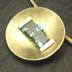 Halsschmuck, Gold 585/000,Turmalin-Gravur