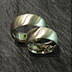 Eheringe, Weissgold 585/000, strichmatt