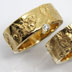 Silber mit Gold, Gold mit Silber, angeschmolzene Oberfläche